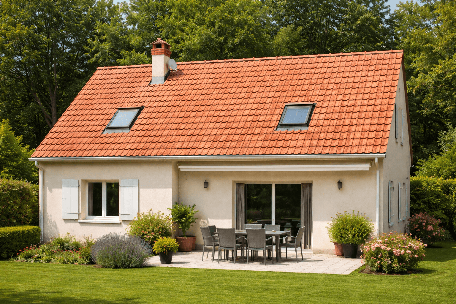 Après nettoyage toiture